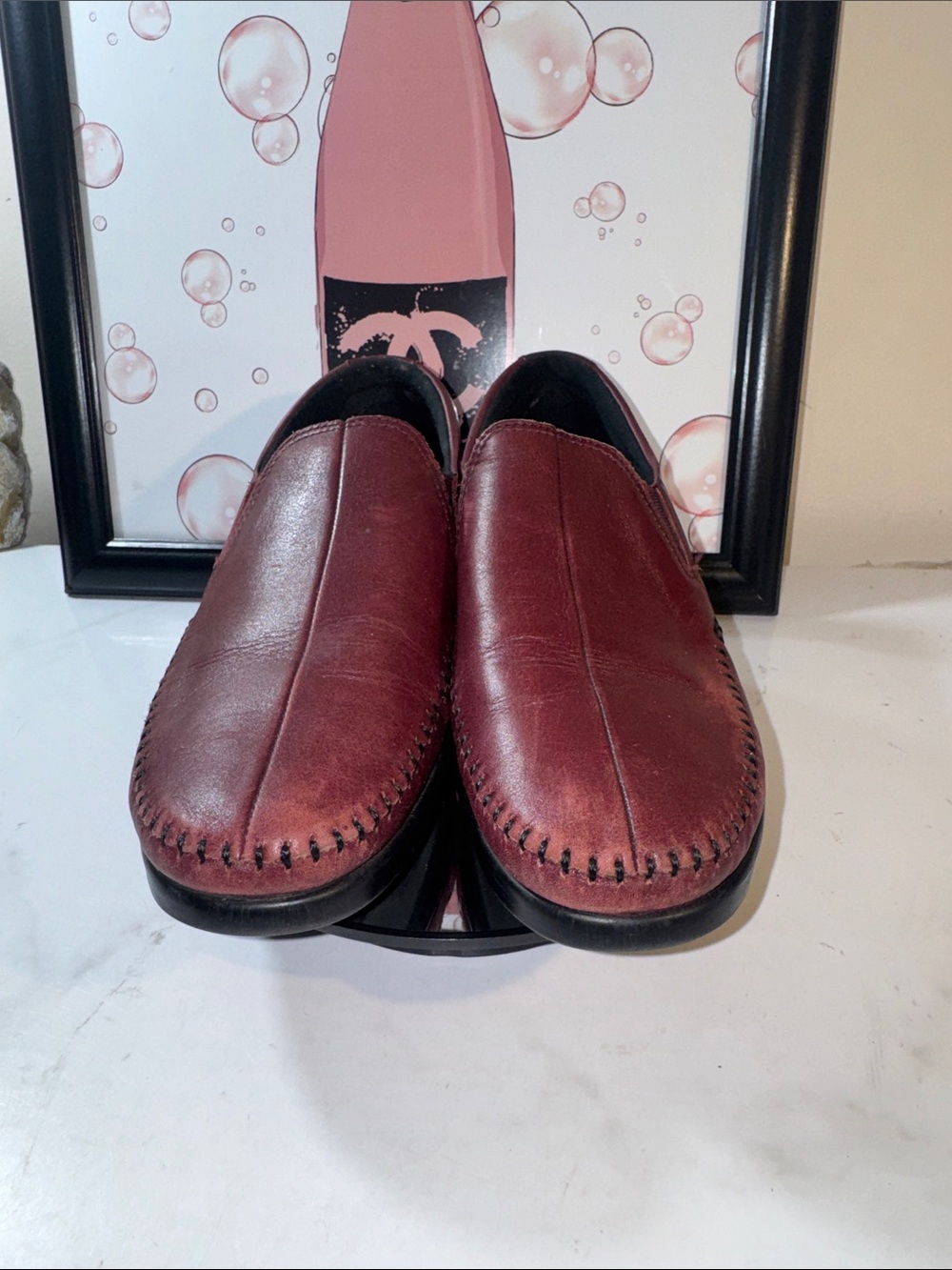 SAS Women's Dream Comfort Slip-On Loafers in Burgundy - Size 8.5M - Picture 3 of 11